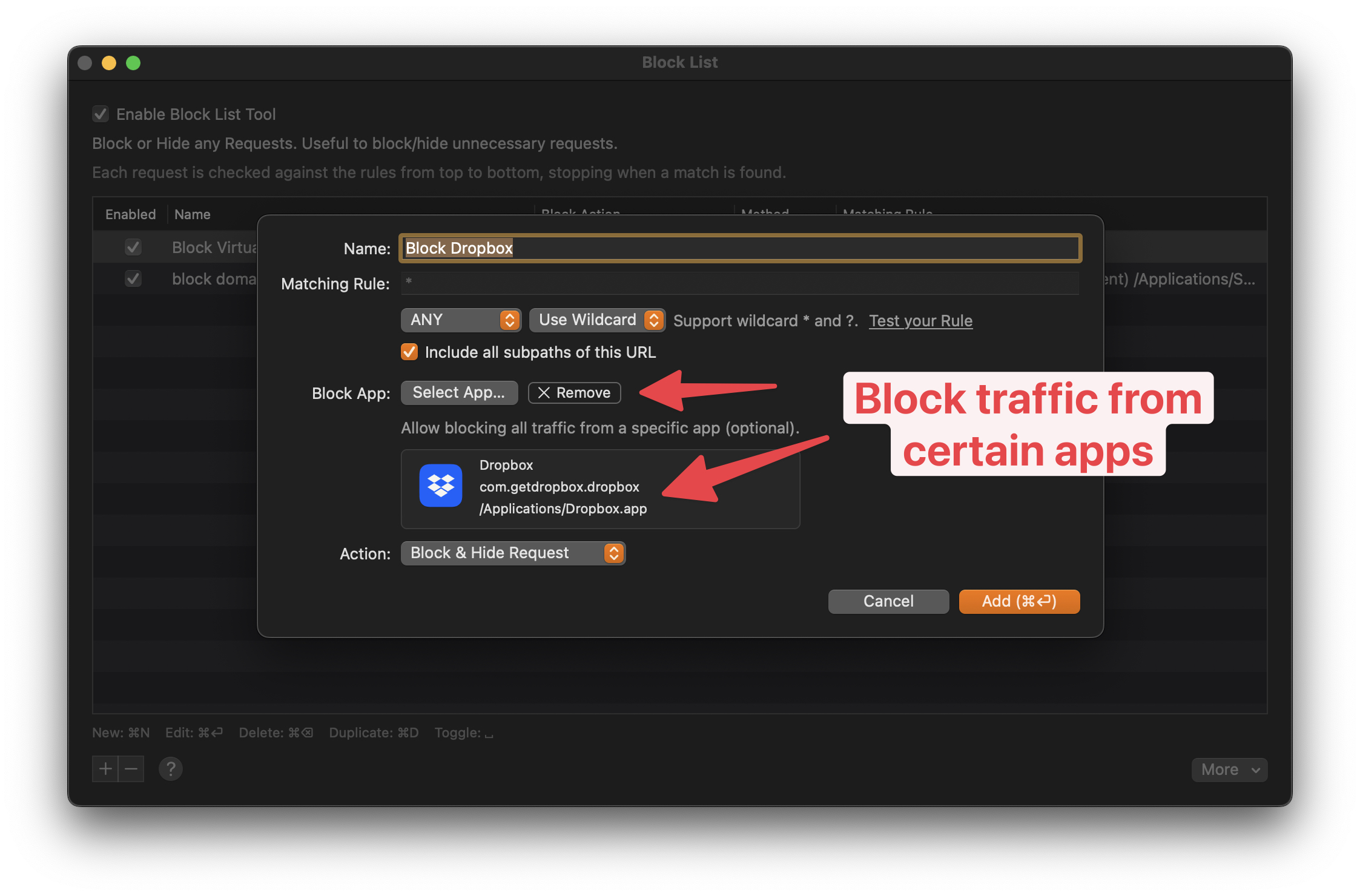 Block List Tool