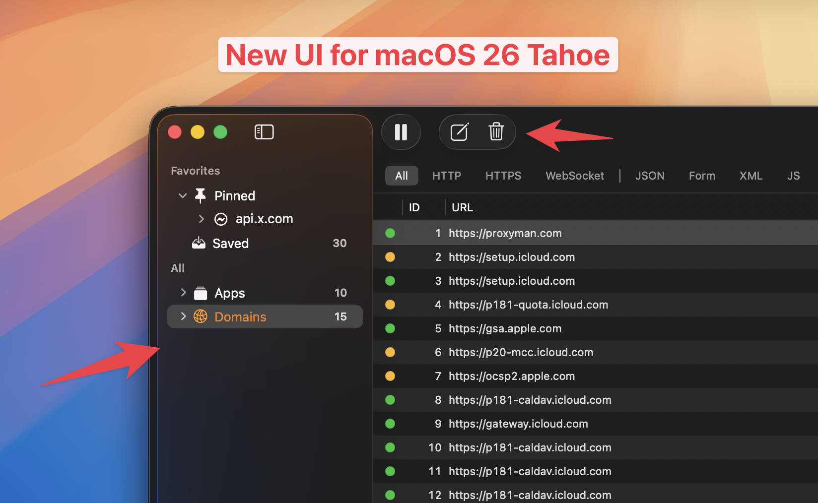 New macOS UI for macOS 26 Tahoe