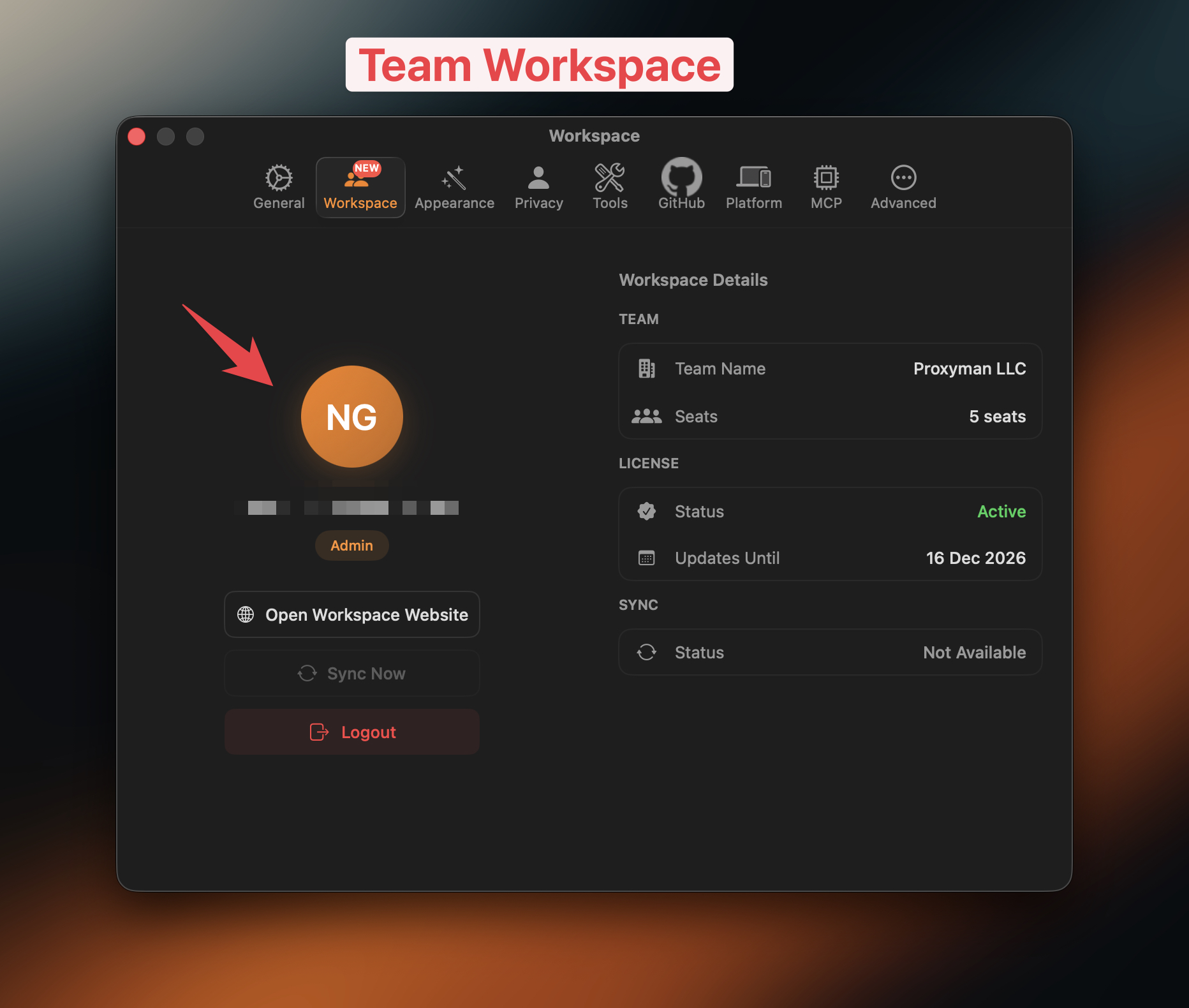 Proxyman Team Workspace